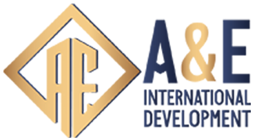 A&E International Development Ltd builder's logo